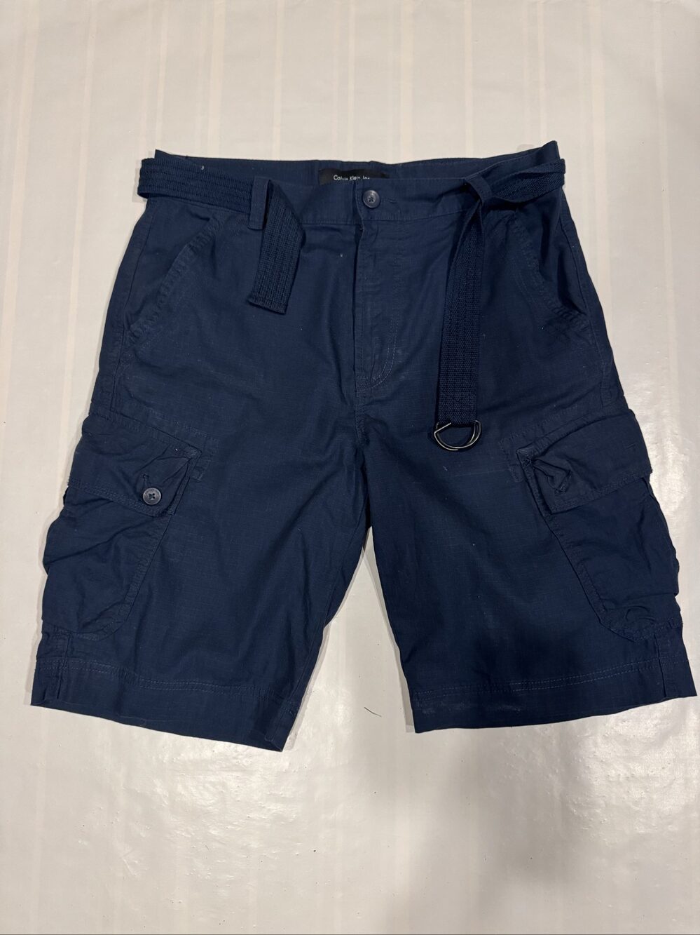 Men’s Calvin Klein Cargo Shorts - Blue - Size 32